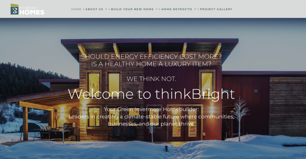 upended creative case study - thinkbright homes